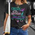 Cousin Of The Birthday Mermaid Family Matching Party Squad T-Shirt Gifts for Her