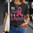 My Cousin Is A Survivor Breast Cancer Support Squad T-Shirt Gifts for Her