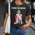Cow Queen Camicia Da Donna Con Mucca Pet Cow Maglietta Regalos para ella