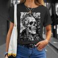 Crâne De Motard Graffitiintage Horreur Punk Crâne T-Shirt Cadeaux pour elle