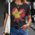 Cuore Amore Contadino Animale Dabbing Gallina Pollo Maglietta Regalos para ella