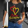 Cuore Salentino Passione E Tradizione Della Puglia Italia Maglietta Regalos para ella