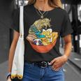 Cute Kawaii Cat Ramen Bowl Japanese Anime Panda Dog Noodle T-Shirt Gifts for Her