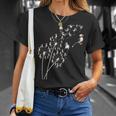 Dandelion Puffin Flower Floral Puffin Tree T-Shirt Gifts for Her