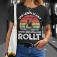 Das Leben Rockt Wenn Dein Zuhause Rollen Wheelchair Saying S T-Shirt Geschenke für Sie