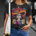 De Los Muertos La Catrina Sugar Skull T-Shirt Geschenke für Sie