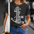 Der Käpt'n Hat Immer Rechcht Ich Bin Der Kapitän Sail T-Shirt Geschenke für Sie