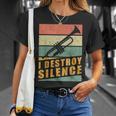 I Destroy Silence Tromba Maglietta Regalos para ella