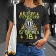 Dieser Feuerwehrmann Ist Endlich 18 T-Shirt Geschenke für Sie