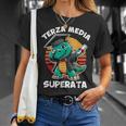 Dinosauro Fine Anno Esami Terza Media Superata 2024 Maglietta Regalos para ella
