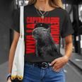 Divertente Capybaraiva La Capybara Amore Capybaras Carino Capybara Maglietta Regalos para ella