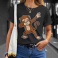 Divertente Dabbing Monkey Regalo Dab Scimmia Maglietta Regalos para ella