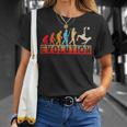 Divertente Evoluzione Retrò Del Calcio Calcio Evoluzione Del Calcio Maglietta Regalos para ella