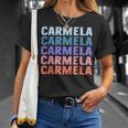 Divertido Regalo Nombre Carmela Personalizado Primer Nombre Camiseta unisex Regalos para ella