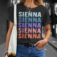 Divertido Regalo Nombre Sienna Personalizado Primer Nombre Camiseta unisex Regalos para ella
