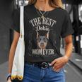 Donna Best Dobie Mom Ever Dobermann Pinscher Caneintage Regalos Maglietta Regalos para ella