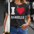 Donna Cuore Rosso Amo Danielle Con Collo A Maglietta Regalos para ella