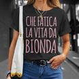 Donna Divertente Che Faticaita Da Bionda Maglietta Regalos para ella