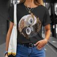 Donna Gufo Ying Yang Gufo Yin Qigong Tai Chi Con Collo A Maglietta Regalos para ella