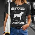 Donna Labrador Retriever Cane Divertente Con Collo A Maglietta Regalos para ella