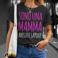 Donna Mamma Ansia E Sapone Scritta Divertente Regalo Maglietta Regalos para ella