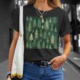 Donna Modelloerde Foresta Erde Foresta Con Collo A Maglietta Regalos para ella