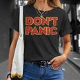 Don't Panicintage Distressed T-Shirt Geschenke für Sie