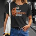 Eat Sleep Basketball Repeat Basketball Coach Sport T-Shirt Gifts for Her