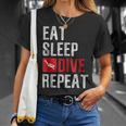 Eat Sleep Dive Repeat Diving Scuba Diver T-Shirt Gifts for Her