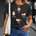 Eat Sleep Poop Repeat – Cavy Lover Cochon D'inde Rongeur T-Shirt Cadeaux pour elle