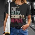 Eat Sleep Scooter Repeat T-Shirt Geschenke für Sie