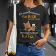 Ein Mann Kann Nichton Bier Allein Leben Katzten T-Shirt Geschenke für Sie