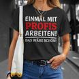 Einmal Mit Profis Arbeiten Bau Pfusch Craftsman T-Shirt Geschenke für Sie