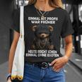 Einmal Mit Profis Teddybär Sayings T-Shirt Geschenke für Sie