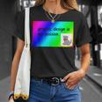 El Diseño Gráfico Es Mi Pasión Arco Iris Comic Sans Camiseta unisex Regalos para ella