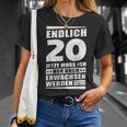 Endlich 20 Jetzt Muss Ich Nur Noch Wachsen Werden T-Shirt Geschenke für Sie