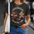 Équipe De Course De Noël Amusante En Pain D'épice Pour Les Amoureux Des Chiens T-Shirt Cadeaux pour elle