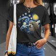 Erizo Animalan Gogh Erizo Camiseta unisex Regalos para ella
