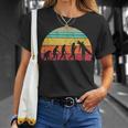 Evoluzione Del Surfista Tavola Da Surfintage Surf Retrò Maglietta Regalos para ella