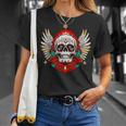 Feliz Dia De Los Muertos Sugar Skull Heaven Angel T-Shirt Geschenke für Sie