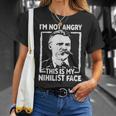 Filosofo Nietzsche Nihilist Per Studente Di Filosofia Maglietta Regalos para ella