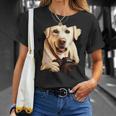 Fotografía Fotográfica Con Cámara De Fotos De Perro Labrador Retriever Camiseta unisex Regalos para ella