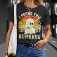 I Found This Humerus Halloween Ghost Bone Spooky T-Shirt Gifts for Her