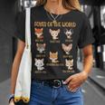 Foxes Of The World Divertente Conolpe Educativa Per Bambini Maglietta Regalos para ella