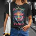 Cat Couple Summer Vibes Retro Cool Cat Romantic Vibes T-Shirt Gifts for Her