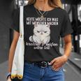 Cat Heute Möchte Ich Was Mit Menschen Machen Mit Menschen T-Shirt Geschenke für Sie