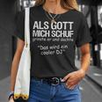 Dj Als Gott Mich Schuf Für Men T-Shirt Geschenke für Sie