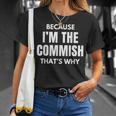 Fantasy Football Commissioner Because I'm The Commish T-Shirt Gifts for Her