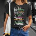 Horse Lover Ladies Equestrian If I Smell Horse T-Shirt Gifts for Her