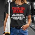 Ich Bin Ein Mann Ich Kann Dinge Schonergessen German Langu T-Shirt Geschenke für Sie